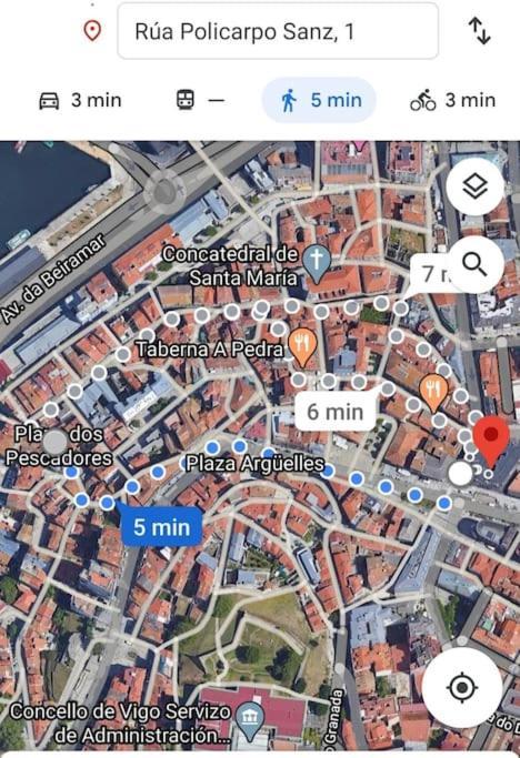 Апартаменти Actualizado 2024, Centro, Pleno Casco Vello Віго Екстер'єр фото